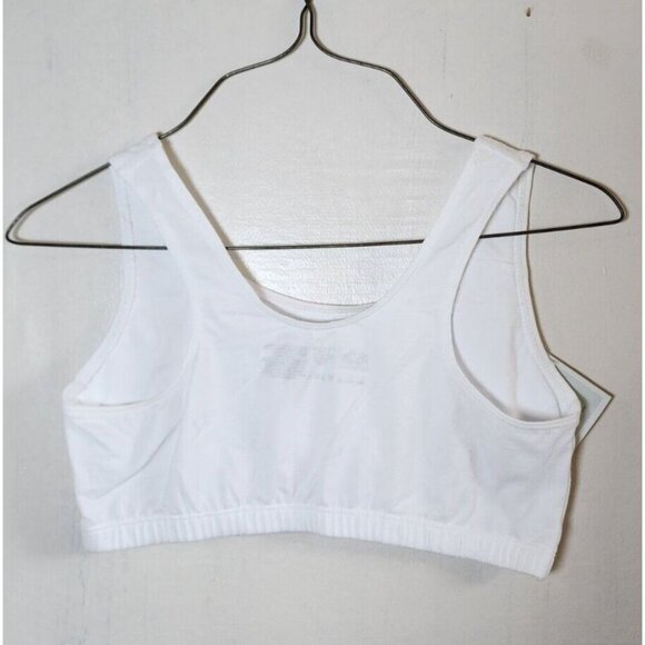 New Fruit of the Loom Women's White Wide Strap Sheer Sports Bra Size 36 - Picture 5 of 5